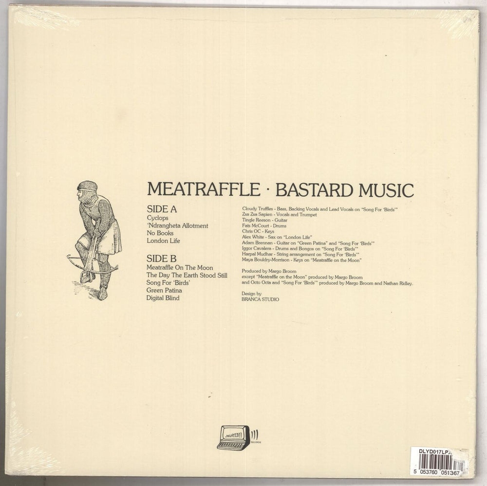 Meatraffle Bastard Music - Yellow Vinyl - Sealed UK vinyl LP album (LP record) 5053760051367