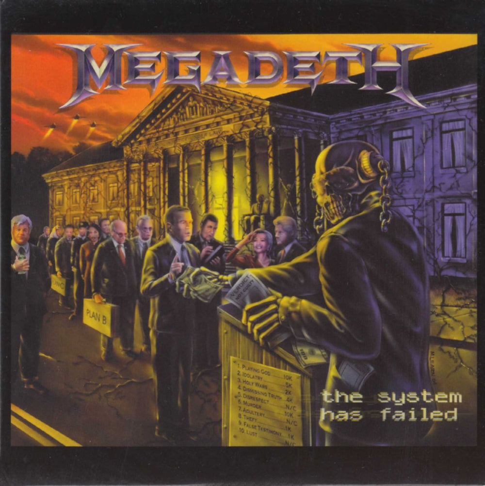 Megadeth The System Has Failed UK Promo CD album (CDLP) SANPR297