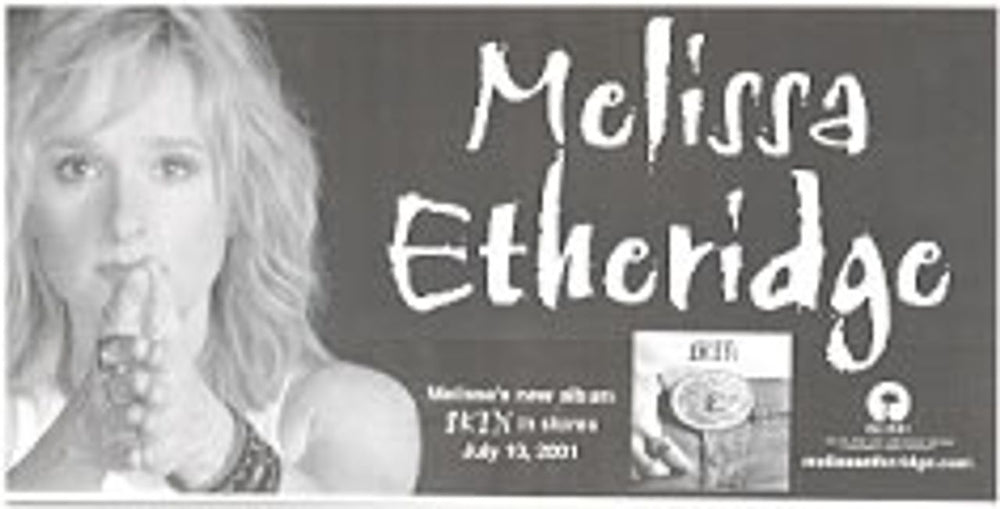 Melissa Etheridge Skin US Promo memorabilia PROMO STICKER