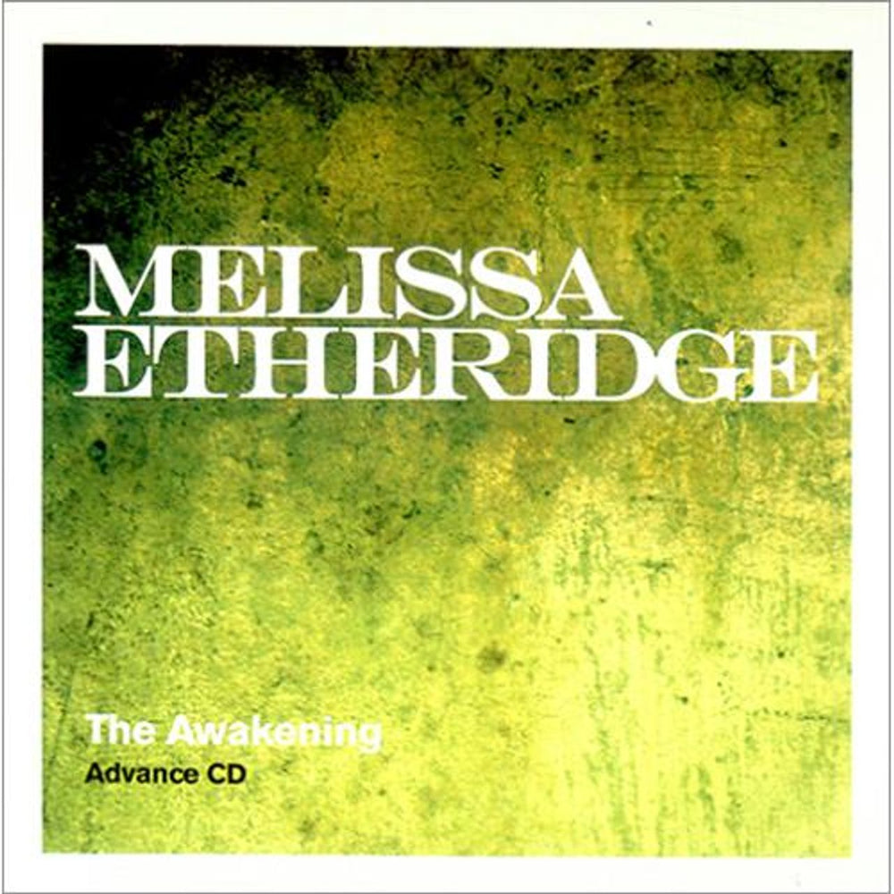 Melissa Etheridge The Awakening US Promo CD-R acetate CDR ACETATE