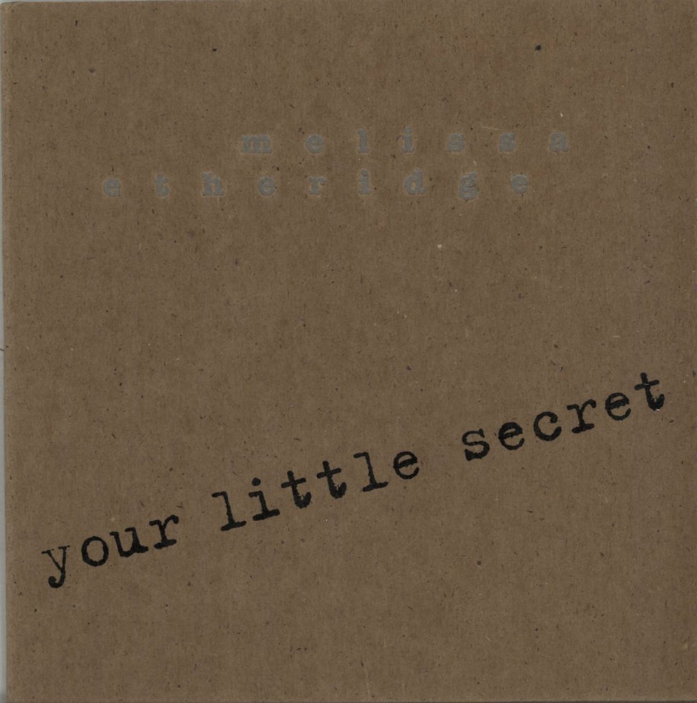 Melissa Etheridge Your Little Secret US Promo CD single (CD5 / 5") PRCD7054