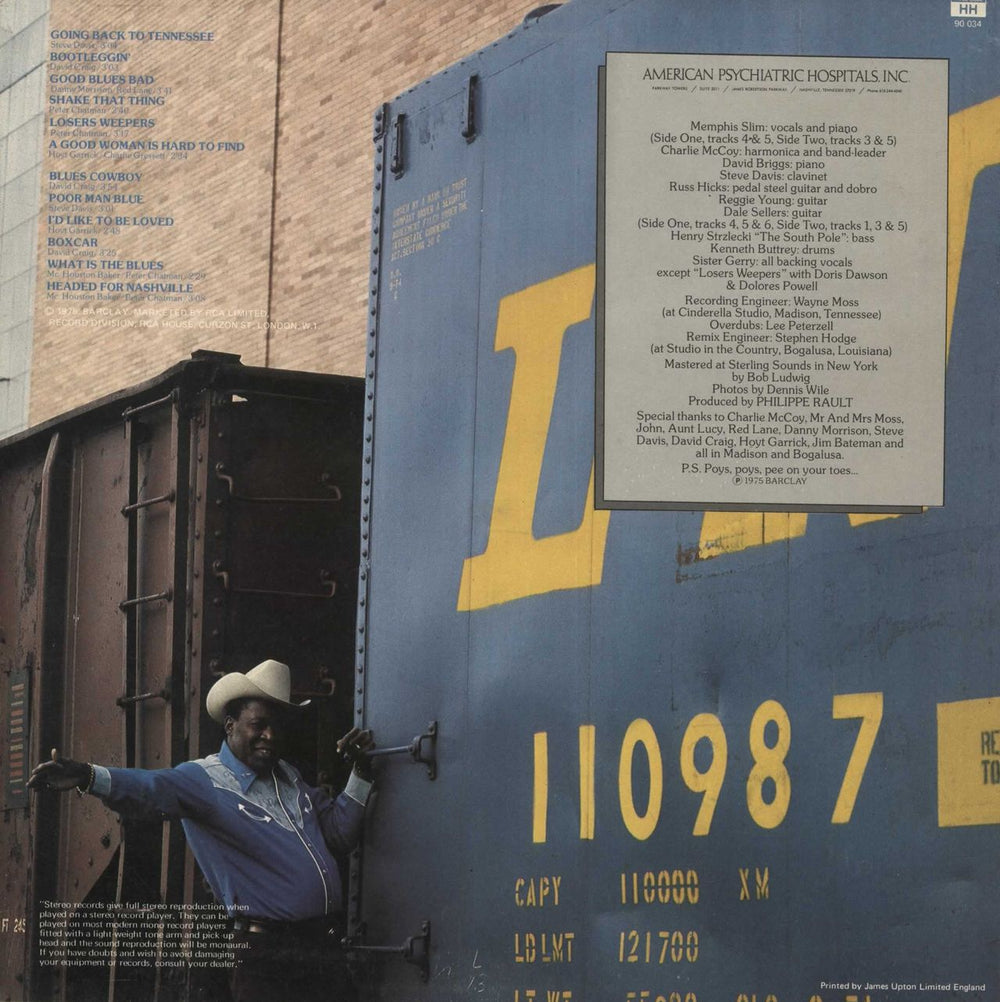 Memphis Slim Going Back To Tennessee UK vinyl LP album (LP record)