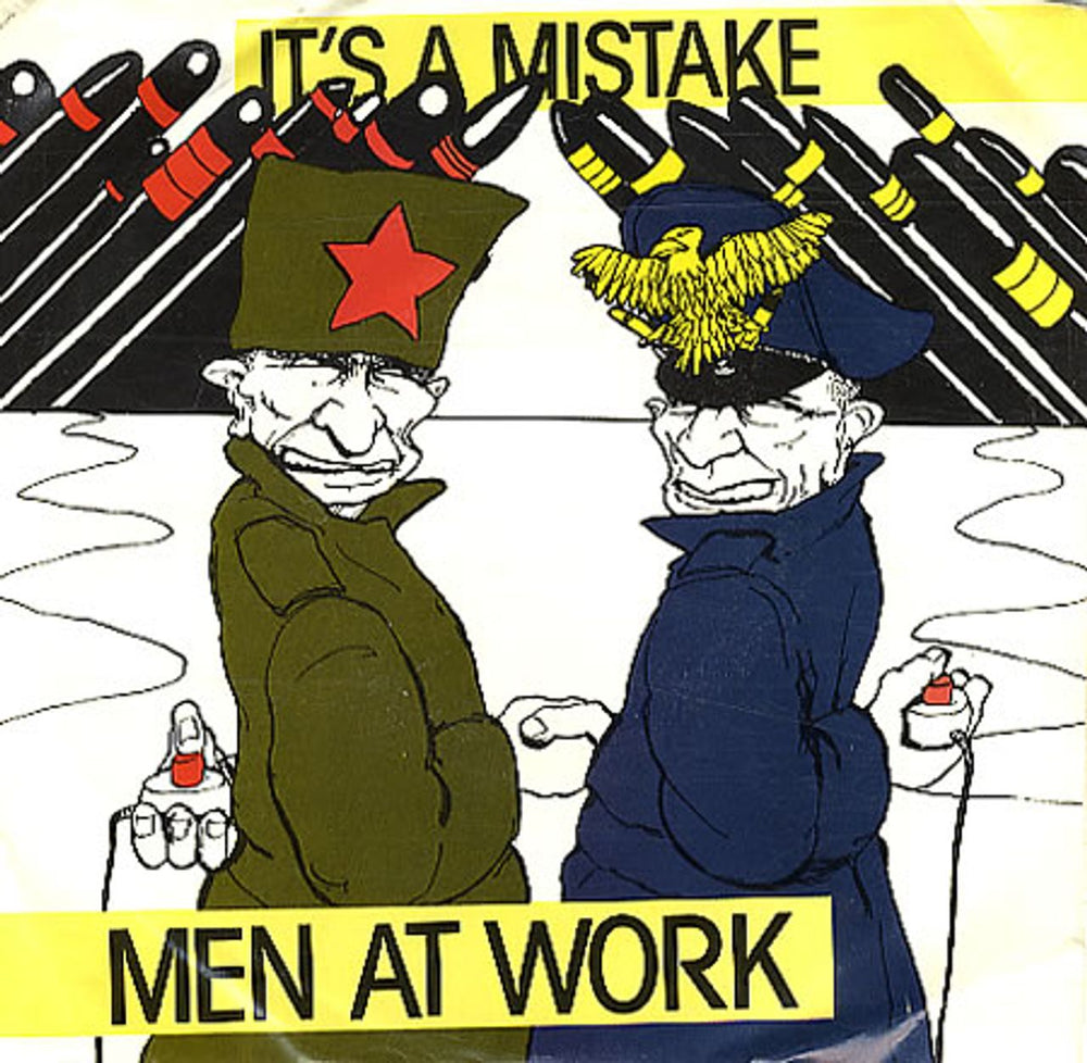 Men At Work It's A Mistake Colombian 7" vinyl single (7 inch record / 45) 38-03959