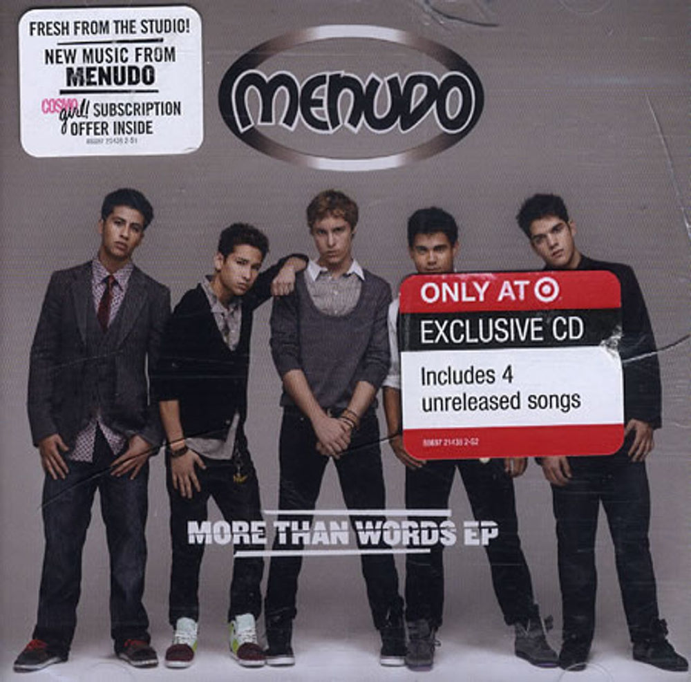 Menudo More Than Words EP US Promo CD single (CD5 / 5") 88697214382