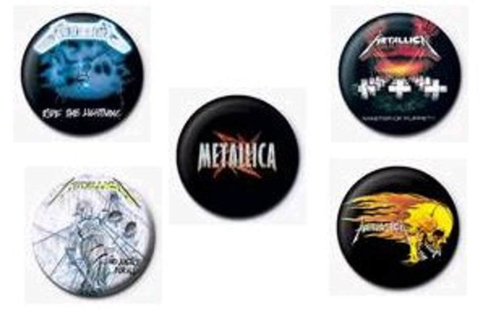 Metallica Badge Set UK badge