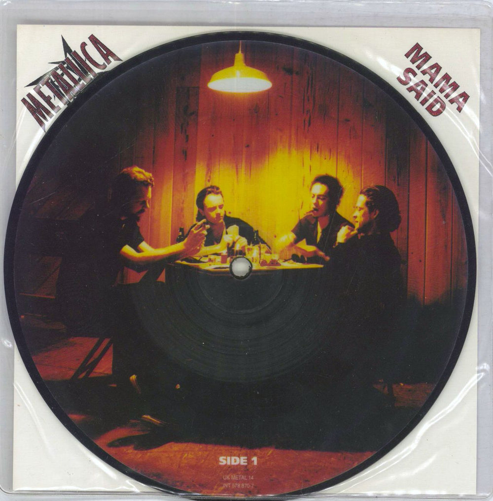 Metallica Mama Said UK 7" vinyl picture disc (7 inch picture disc single) METAL14