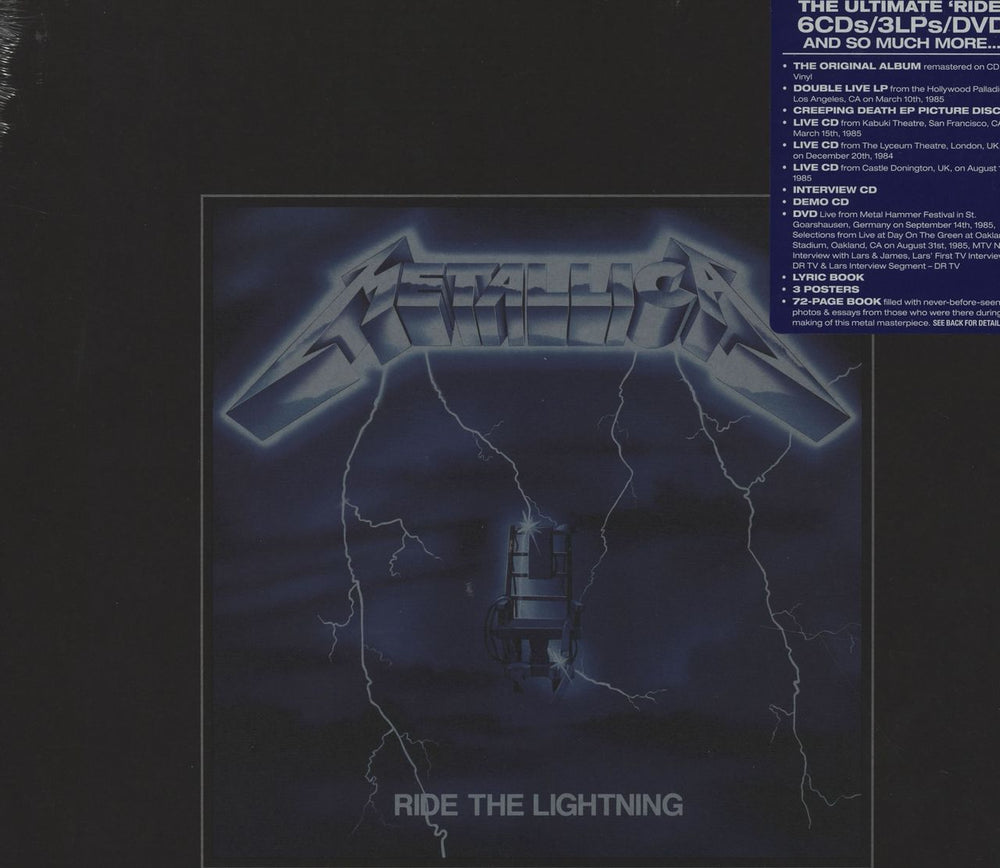 Metallica Ride The Lightning - Deluxe Box Set - Sealed US Vinyl Box Set BLCKND004RD-1