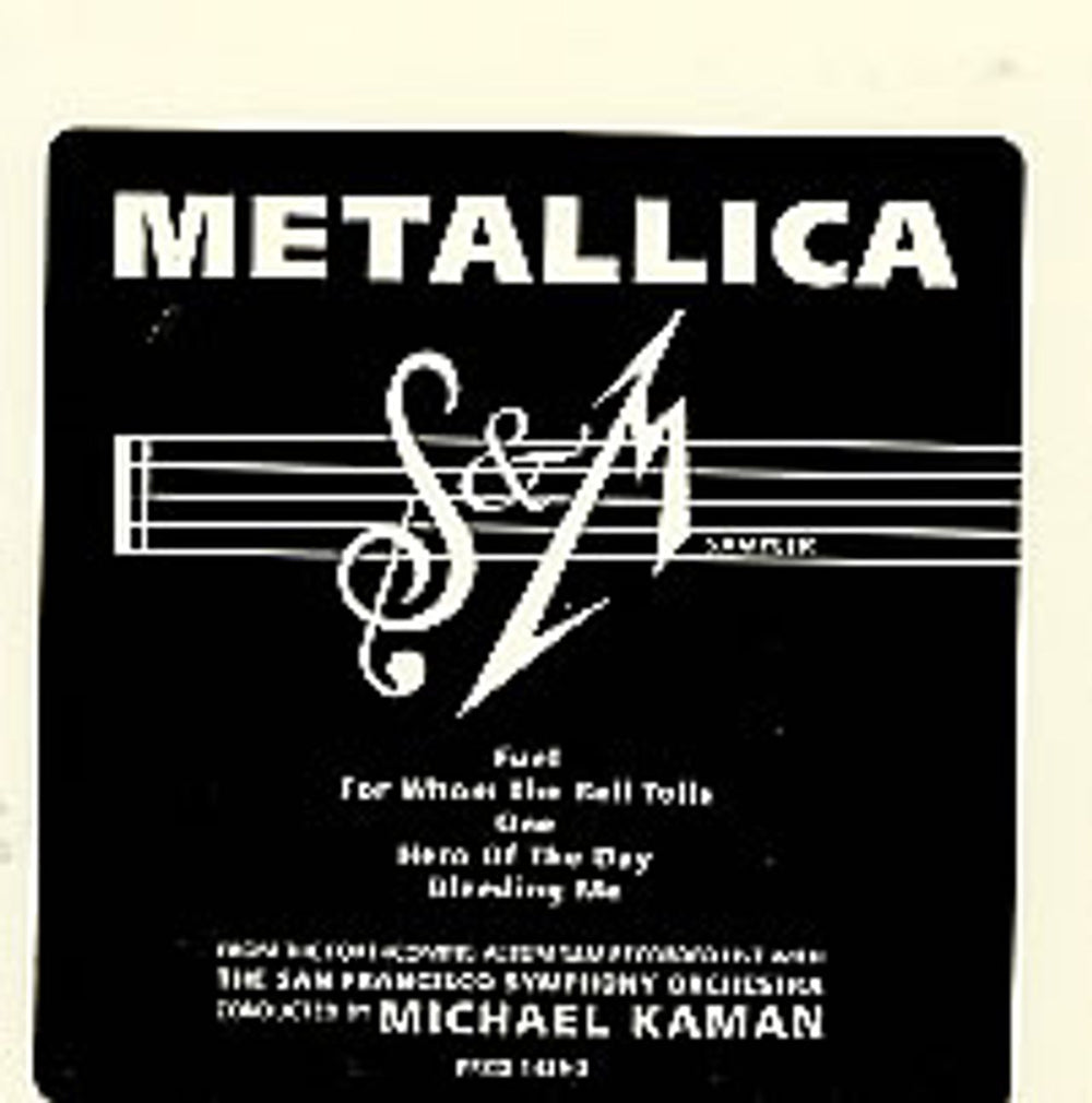 Metallica S&m Sampler US Promo CD single (CD5 / 5") PRCD1429-2