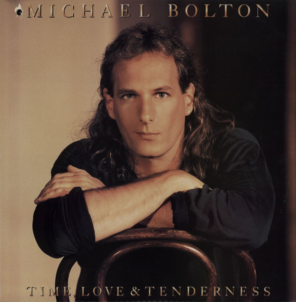 Michael Bolton Time, Love & Tenderness US vinyl LP album (LP record) C46771