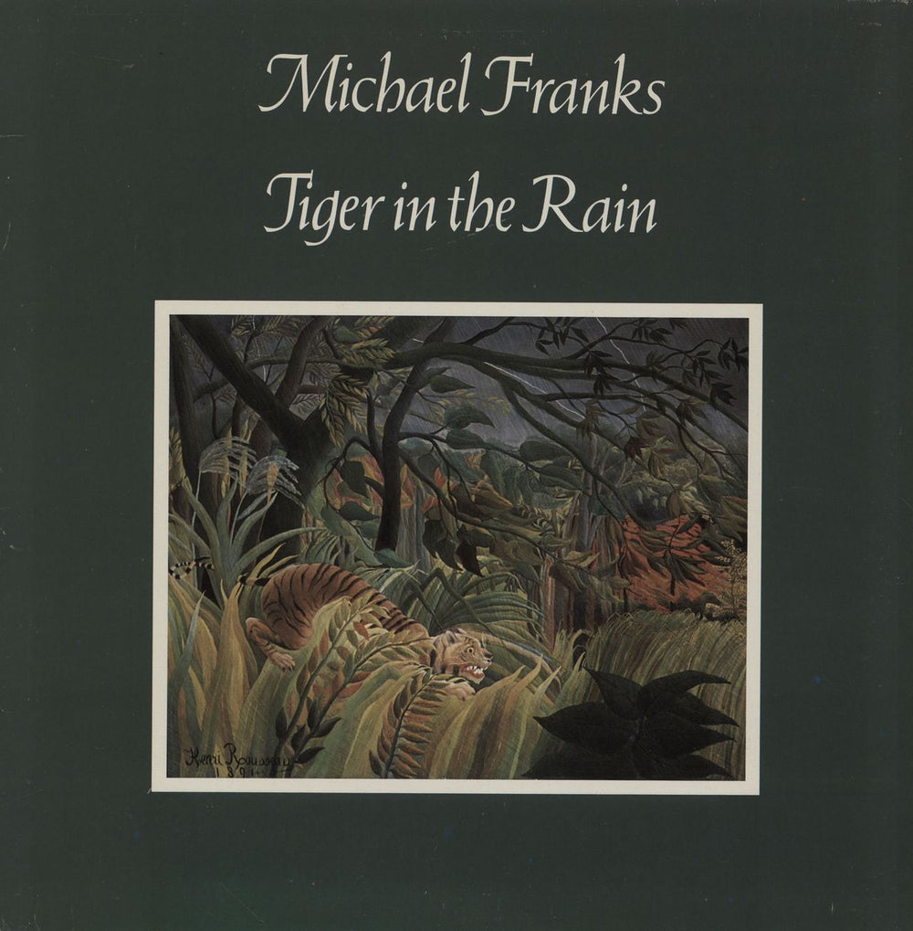 Michael Franks Tiger In The Rain US vinyl LP album (LP record) BSK3294