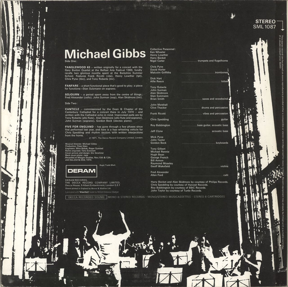 Michael Gibbs Tanglewood 63 UK vinyl LP album (LP record) MQZLPTA489443