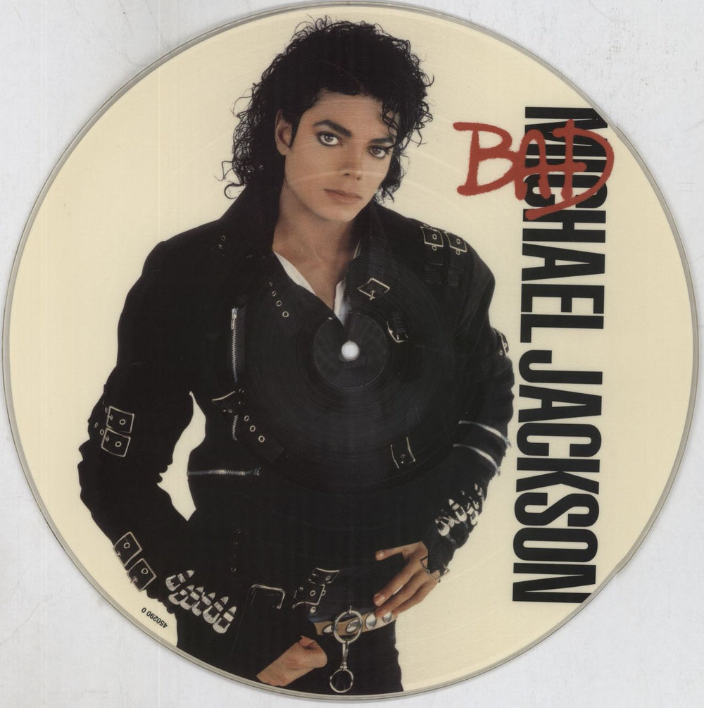 Michael Jackson Bad - Original Issue UK picture disc LP (vinyl picture disc album) EPC4502900