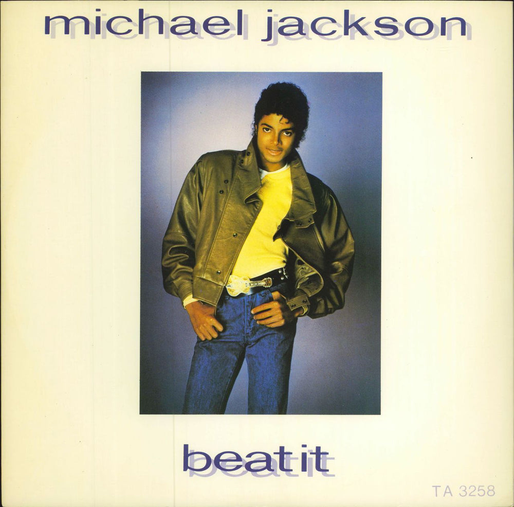 Michael Jackson Beat It UK 12" vinyl single (12 inch record / Maxi-single) TA3258