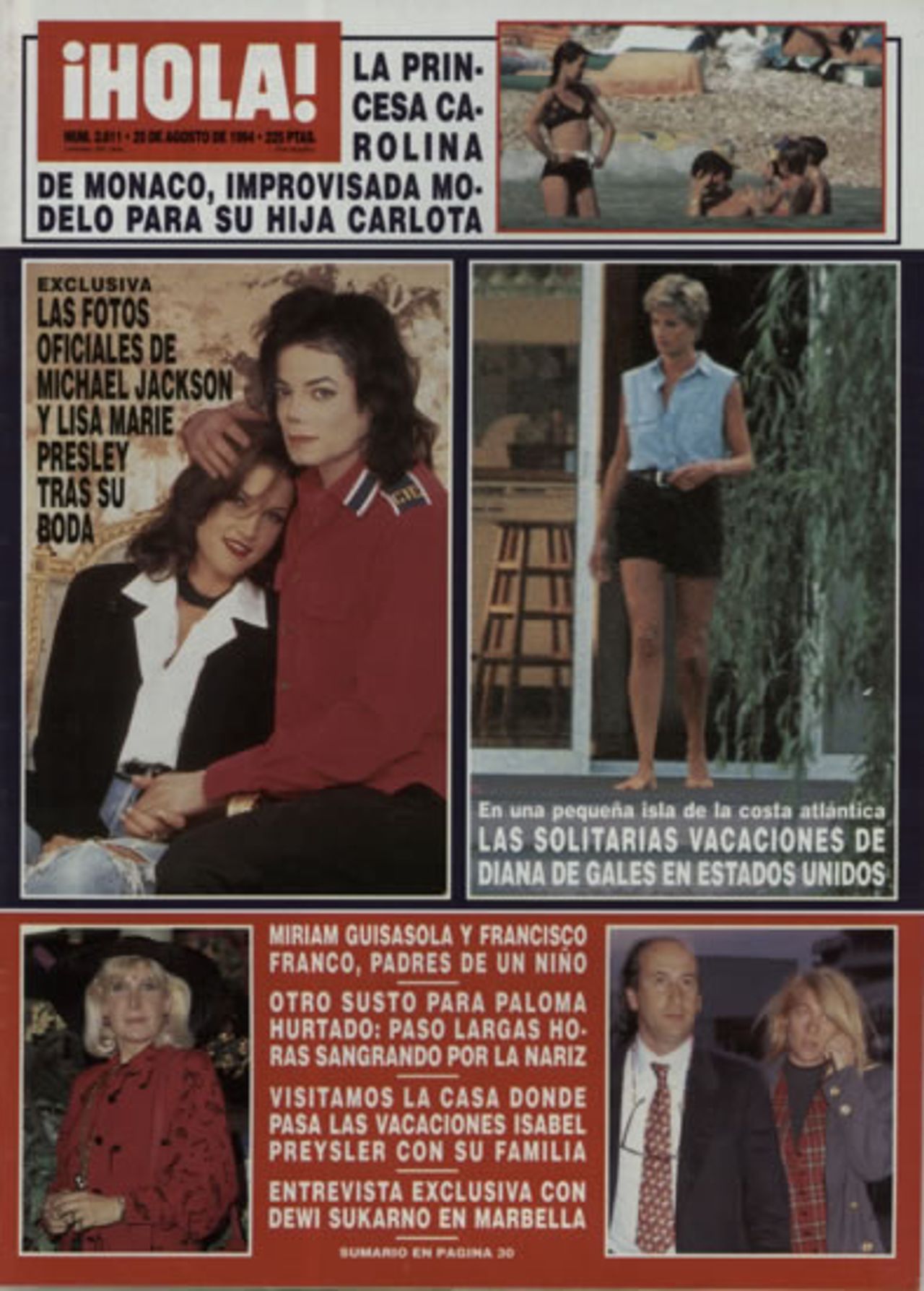 Michael Jackson Hola Spanish Magazine — 