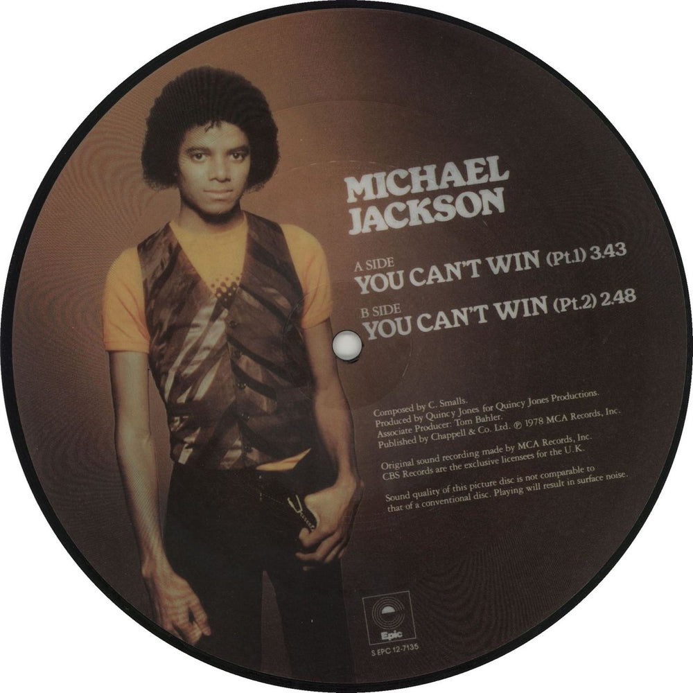 Michael Jackson Off The Wall + 7" Pic Disc UK vinyl LP album (LP record)