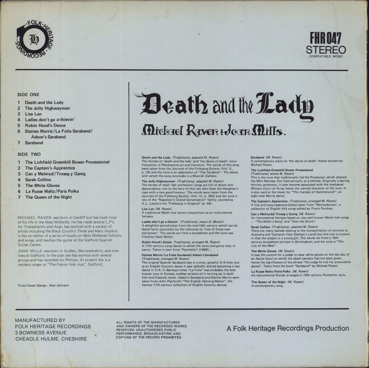 Michael　LP　Vinyl　Raven　UK　Death　Lady　The　And　—