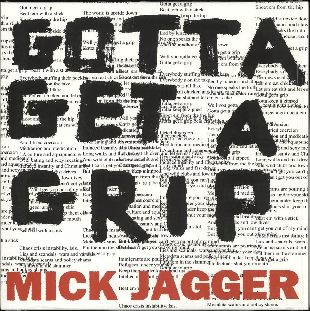 Mick Jagger Gotta Get A Grip UK 12" vinyl single (12 inch record / Maxi-single) 5781001