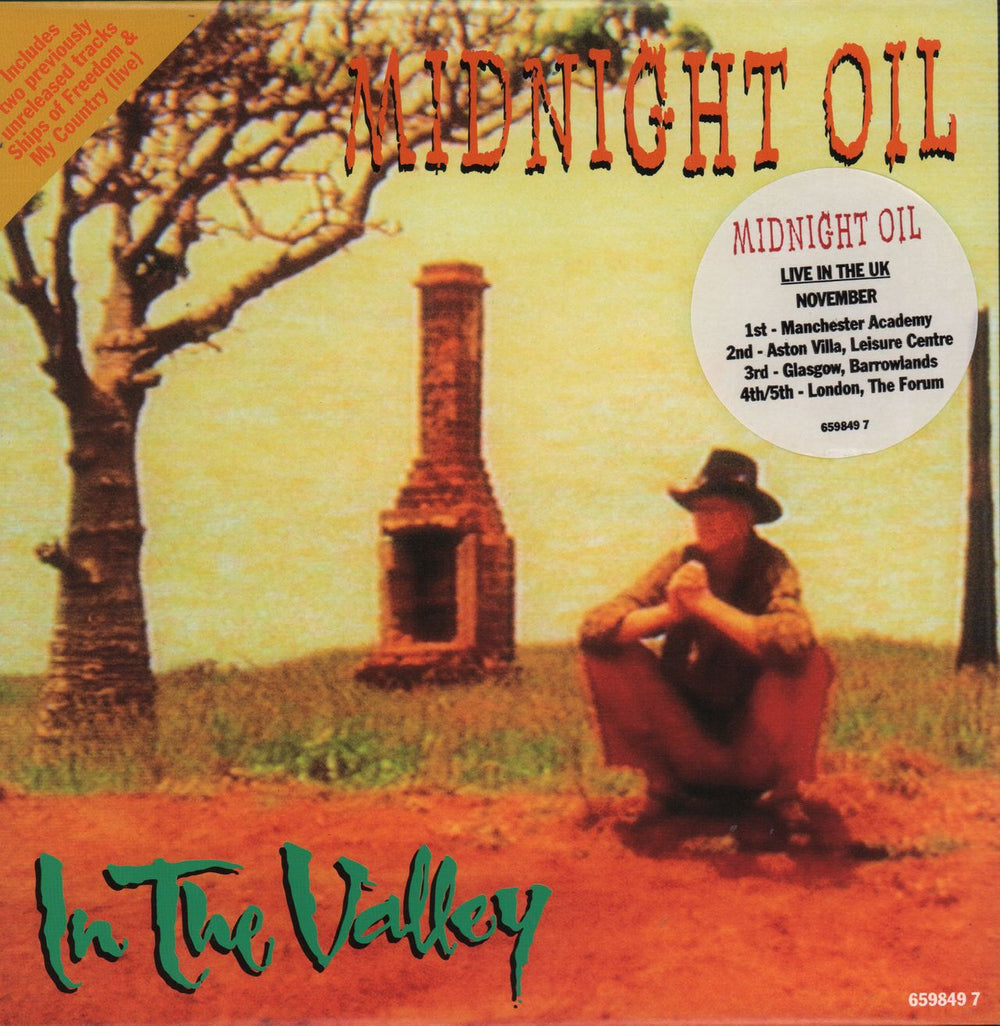 Midnight Oil In The Valley UK 7" vinyl single (7 inch record / 45) 6598497