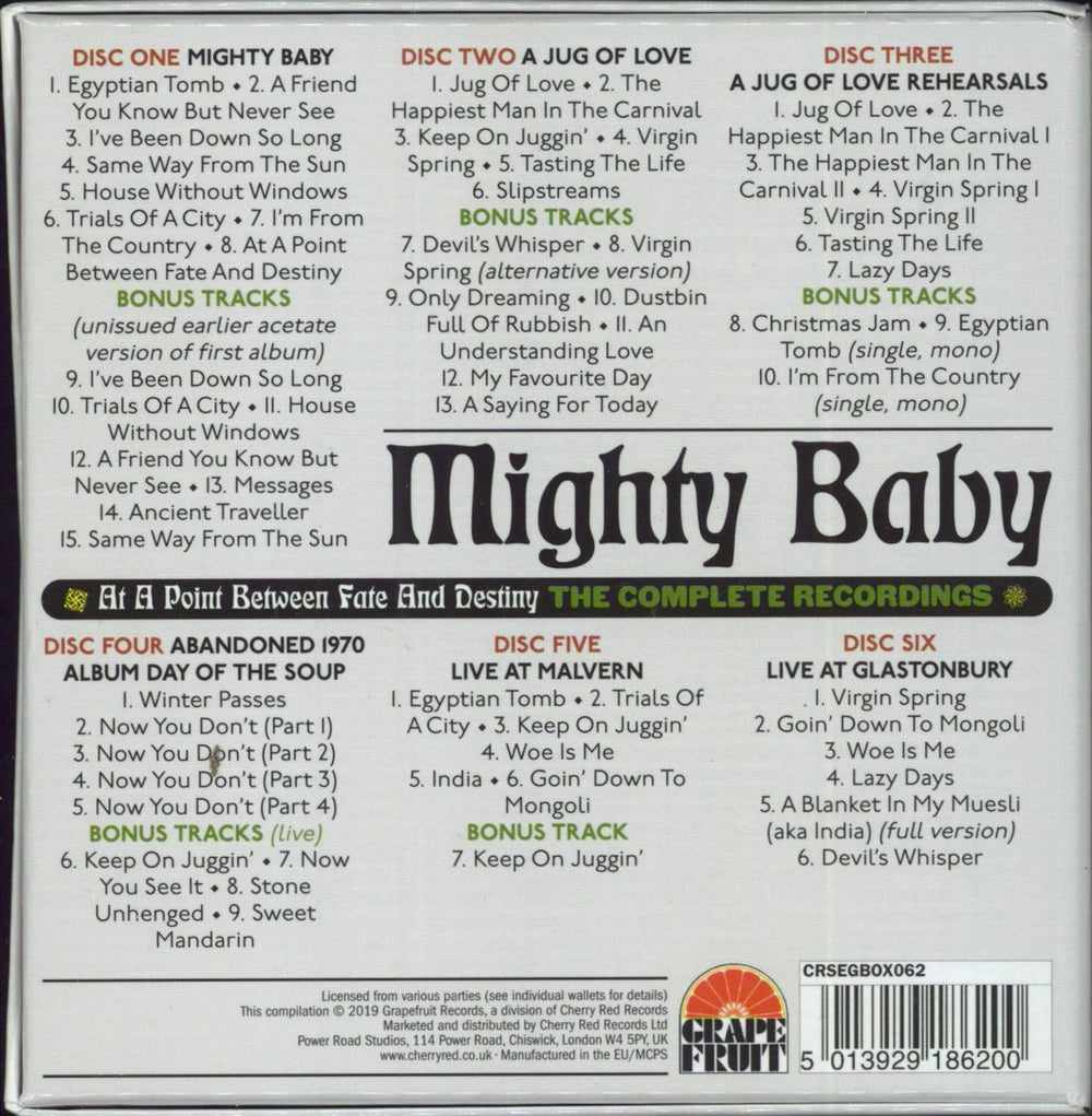 Mighty Baby At A Point Between Fate And Destiny (The Complete Recordings) UK CD Album Box Set