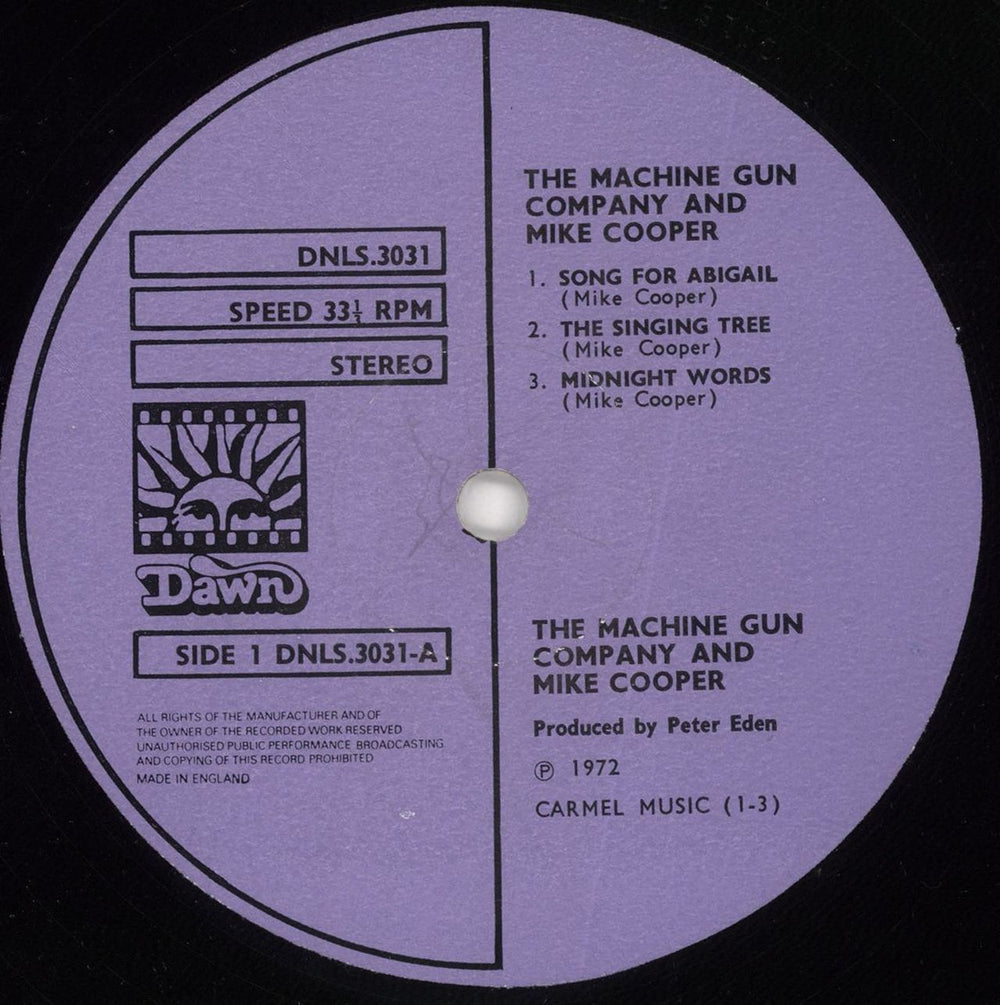 Mike Cooper The Machine Gun Co. With Mike Cooper - EX UK vinyl LP album (LP record) 7MCLPTH646837