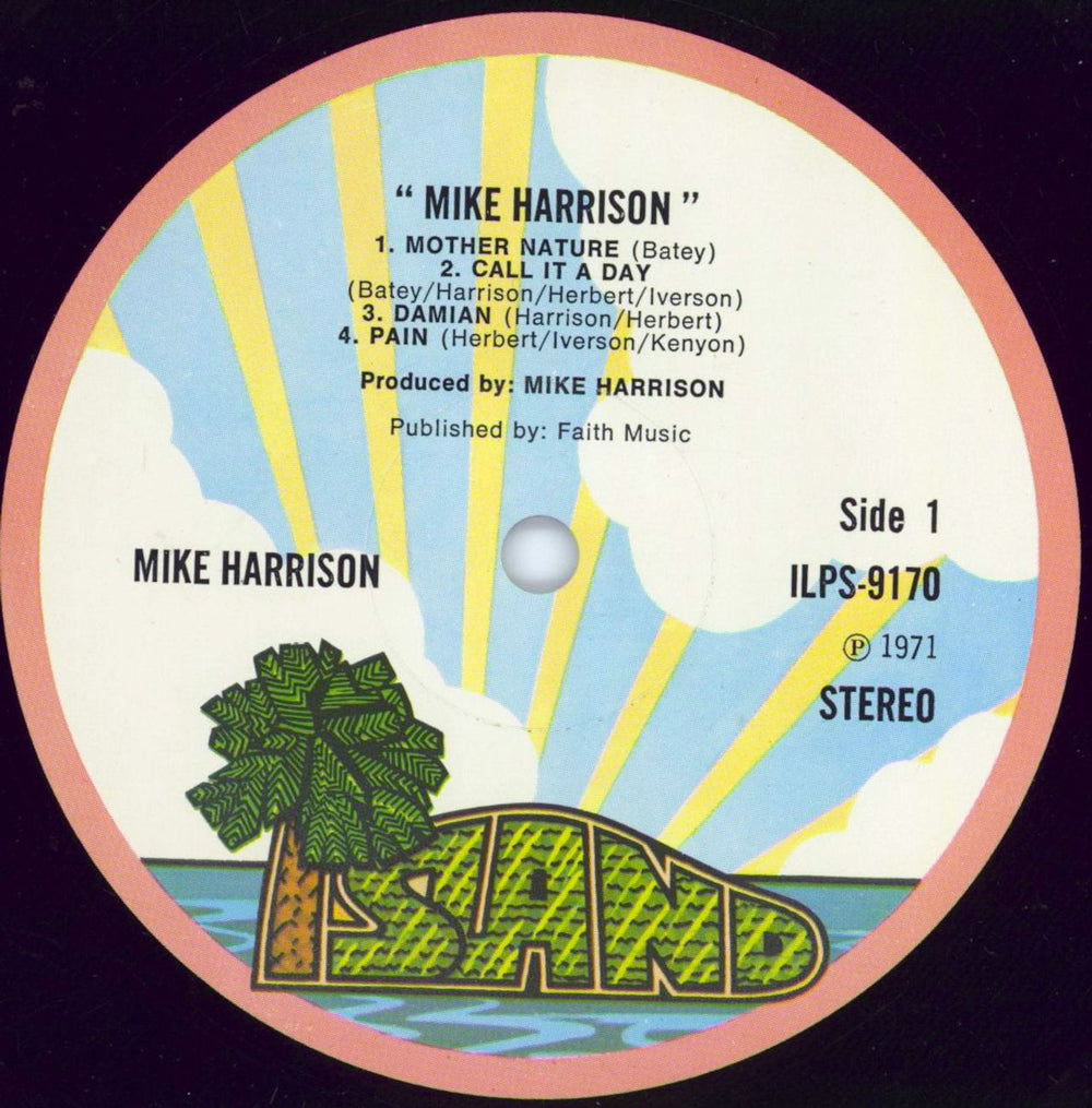 Mike Harrison Mike Harrison - EX UK vinyl LP album (LP record) KEHLPMI329075