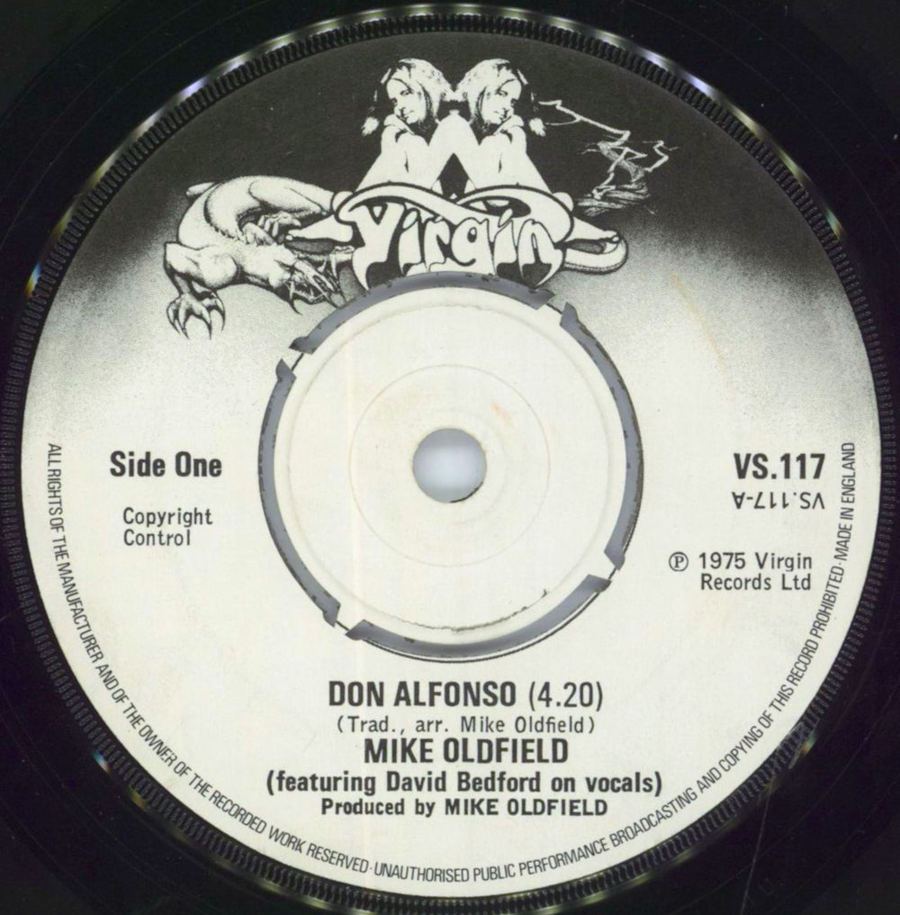 Mike Oldfield Don Alfonso - EX UK 7" vinyl single (7 inch record / 45) VS117