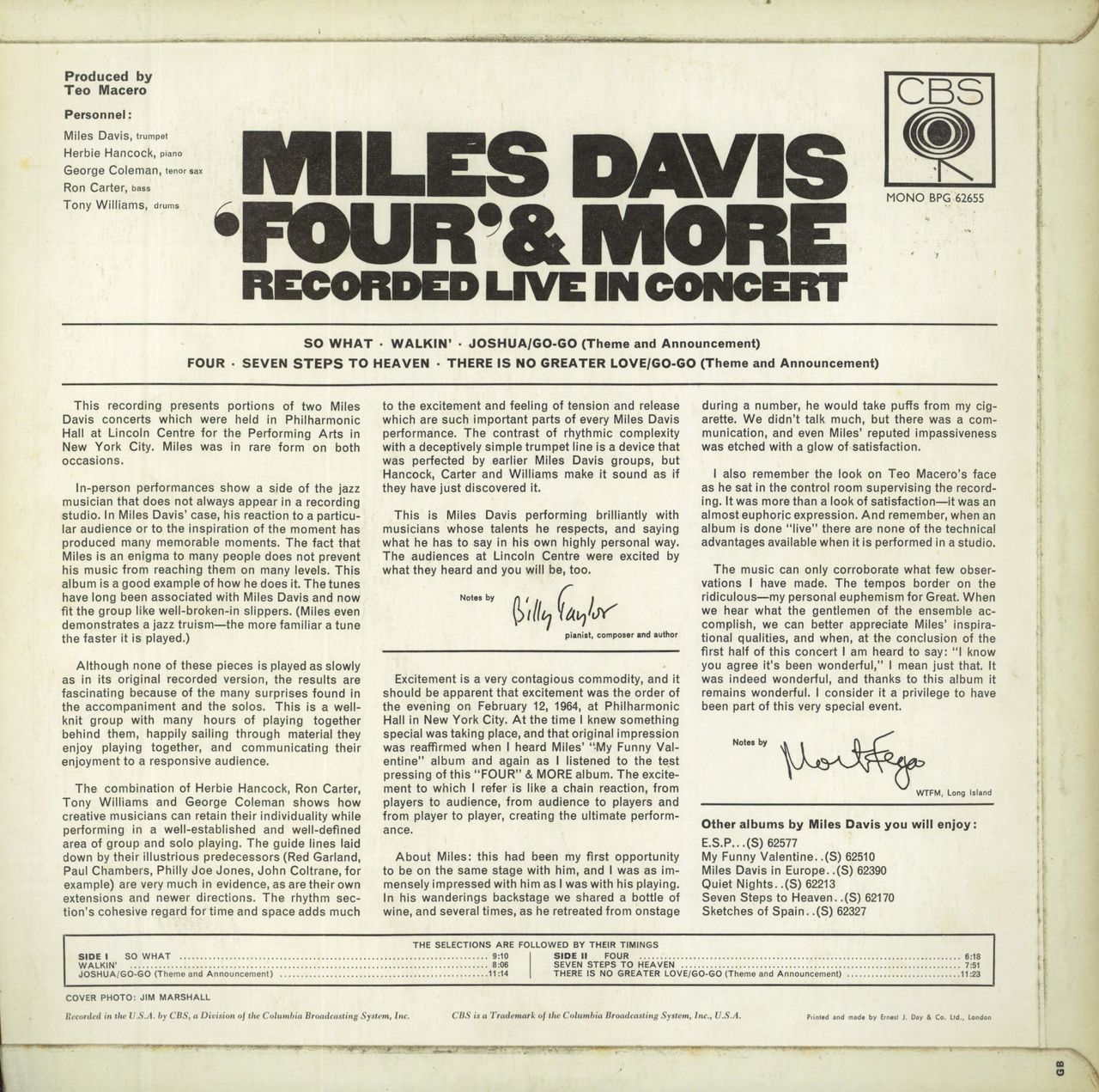 Miles Davis 'Four' & More UK Vinyl LP — RareVinyl.com