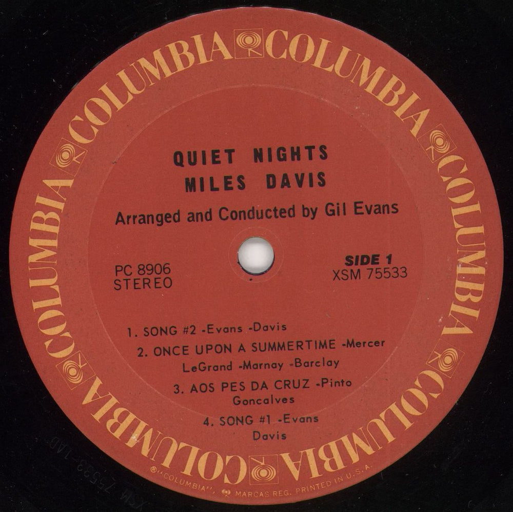 Miles Davis Quiet Nights US vinyl LP album (LP record) MDALPQU582883