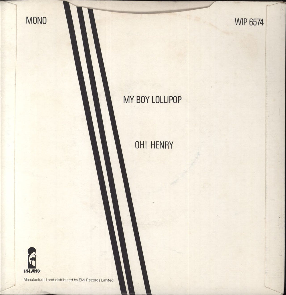 Millie Small My Boy Lollipop UK 7" vinyl single (7 inch record / 45)