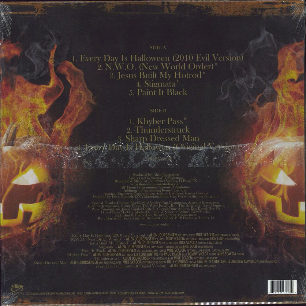 Ministry Every Day Is Halloween - Greatest Tricks - Gold Vinyl UK vinyl LP album (LP record) 889466171314