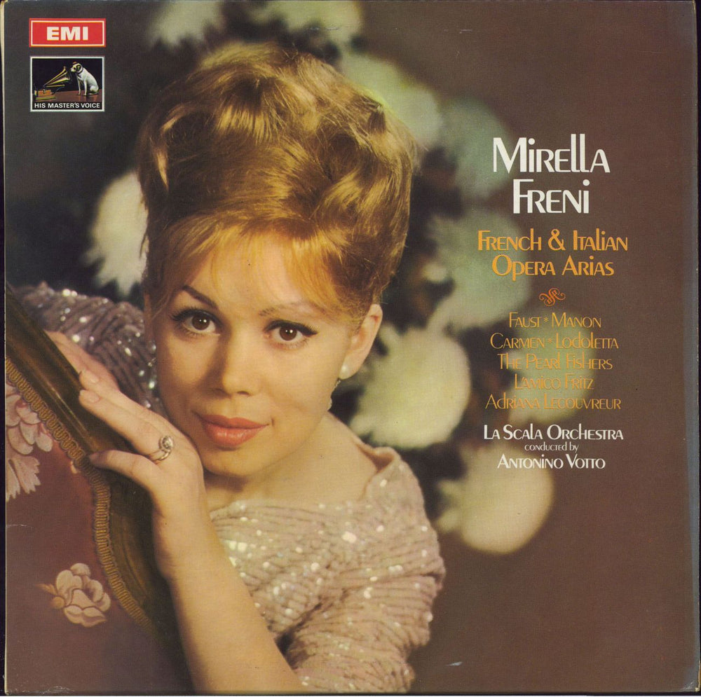 Mirella Freni French And Italian Opera Arias UK vinyl LP album (LP record) ASD2457