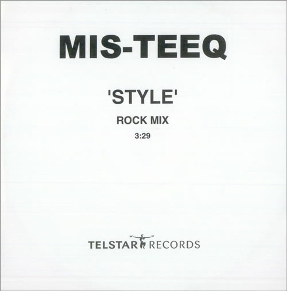 Mis-Teeq Style UK Promo CD-R acetate CDR ACTETAE