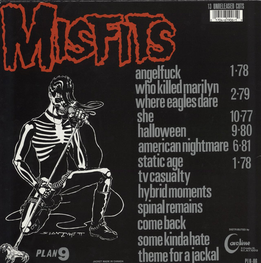 Misfits Legacy Of Brutality - 1989 US vinyl LP album (LP record) 017046190619