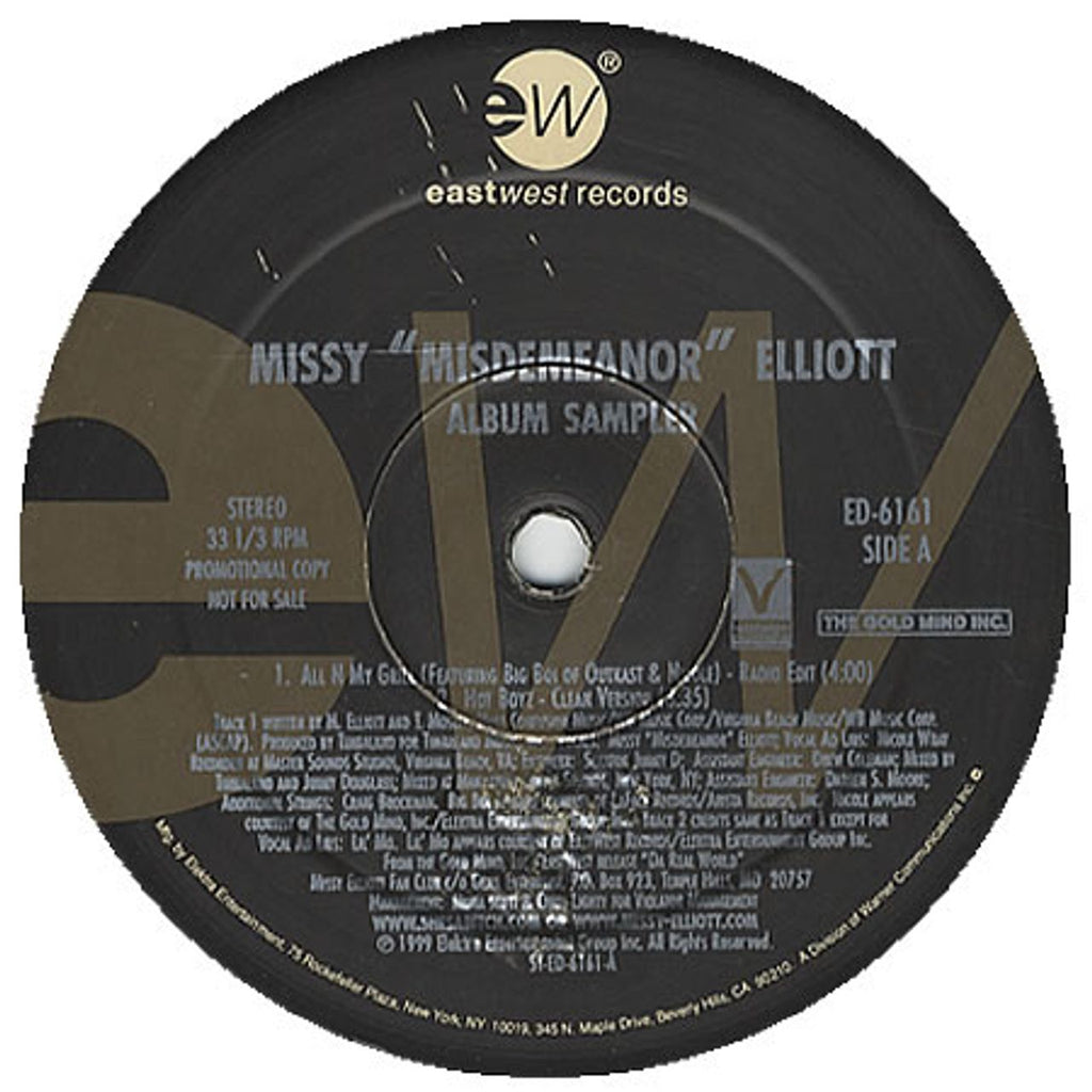 Missy Misdemeanor Elliott Album Sampler US Promo 12