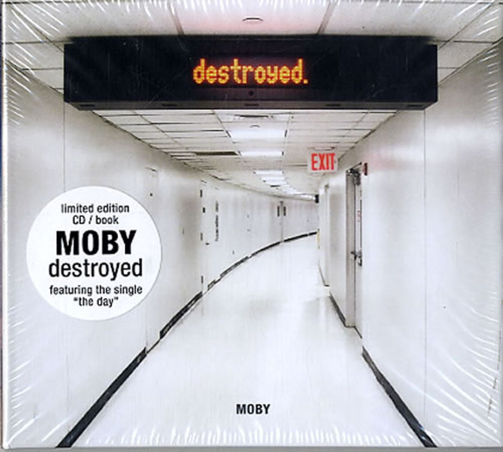 Moby Destroyed - CD + Book UK CD album (CDLP) IDIOT010X
