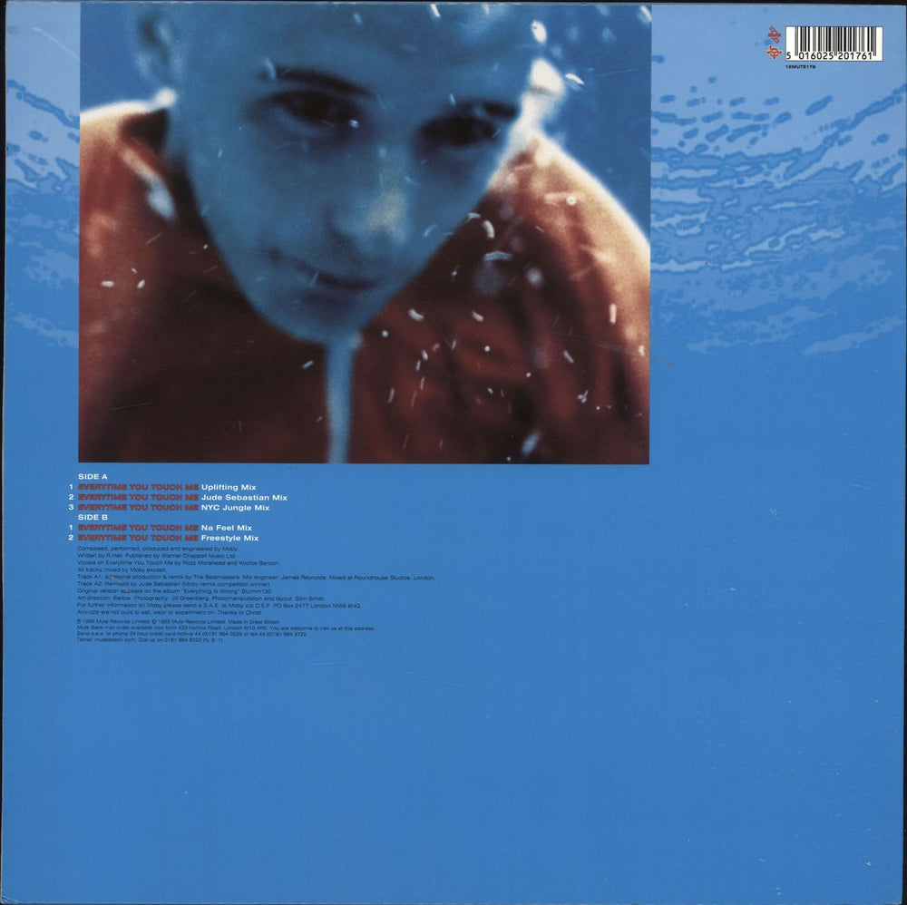 Moby Everytime You Touch Me - Remixes UK 12" vinyl single (12 inch record / Maxi-single) MBY12EV165836