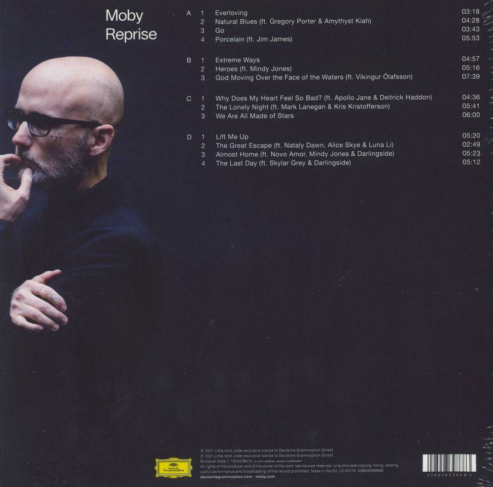 Moby Resound NYC - Clear Vinyl + Slipmat - Sealed German 2-LP vinyl record set (Double LP Album) 028948398683