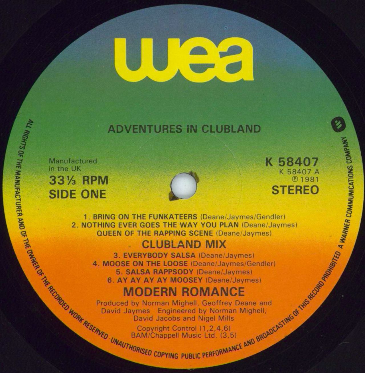 Modern Romance Adventures In Clubland - EX UK Vinyl LP — RareVinyl.com