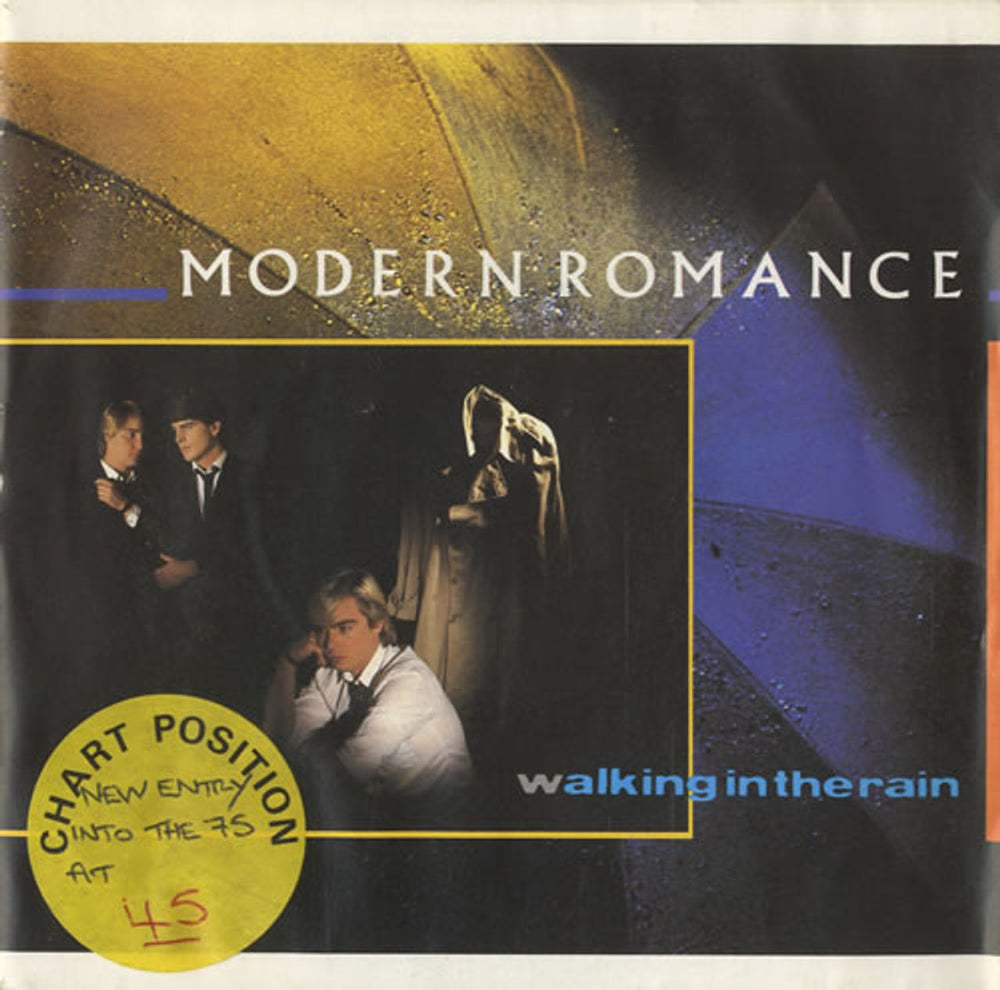 Modern Romance Walking In The Rain UK 7" vinyl single (7 inch record / 45) X9733