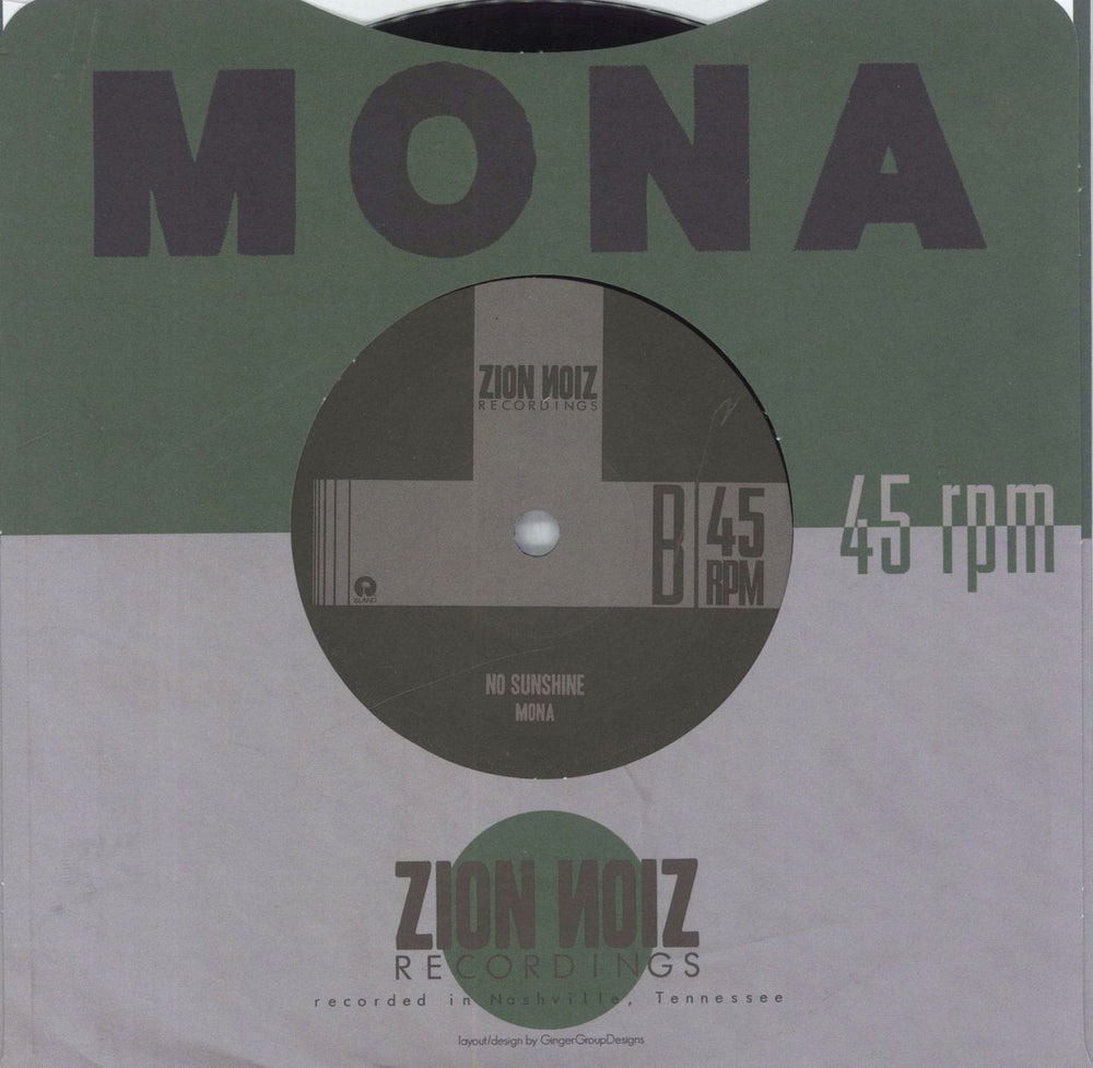 Mona Shooting The Moon US 7" vinyl single (7 inch record / 45)