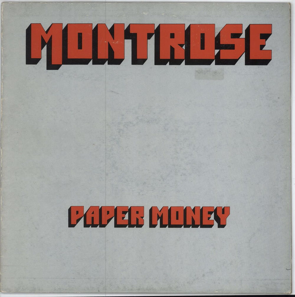 Montrose Paper Money - EX UK vinyl LP album (LP record) K56069