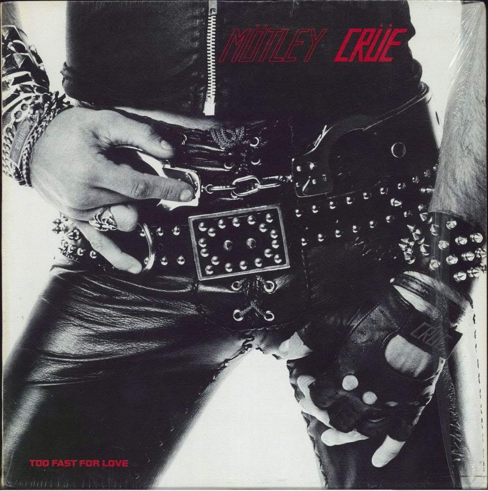 Motley Crue Too Fast For Love - 2nd + Insert 2 US Vinyl LP 
