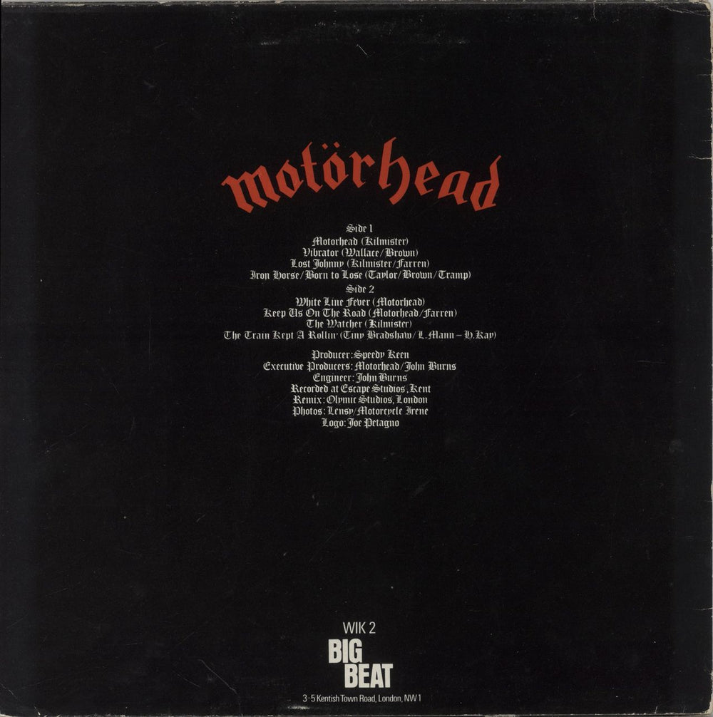 Motorhead Motorhead - Red Vinyl - EX UK vinyl LP album (LP record)
