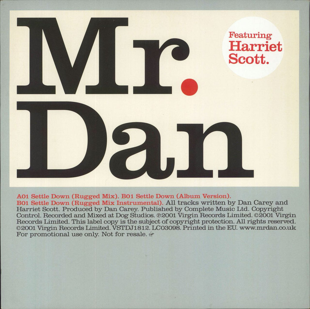 Mr. Dan Mr. Dan EP UK Promo 12" vinyl single (12 inch record / Maxi-single) VSTDJ1802