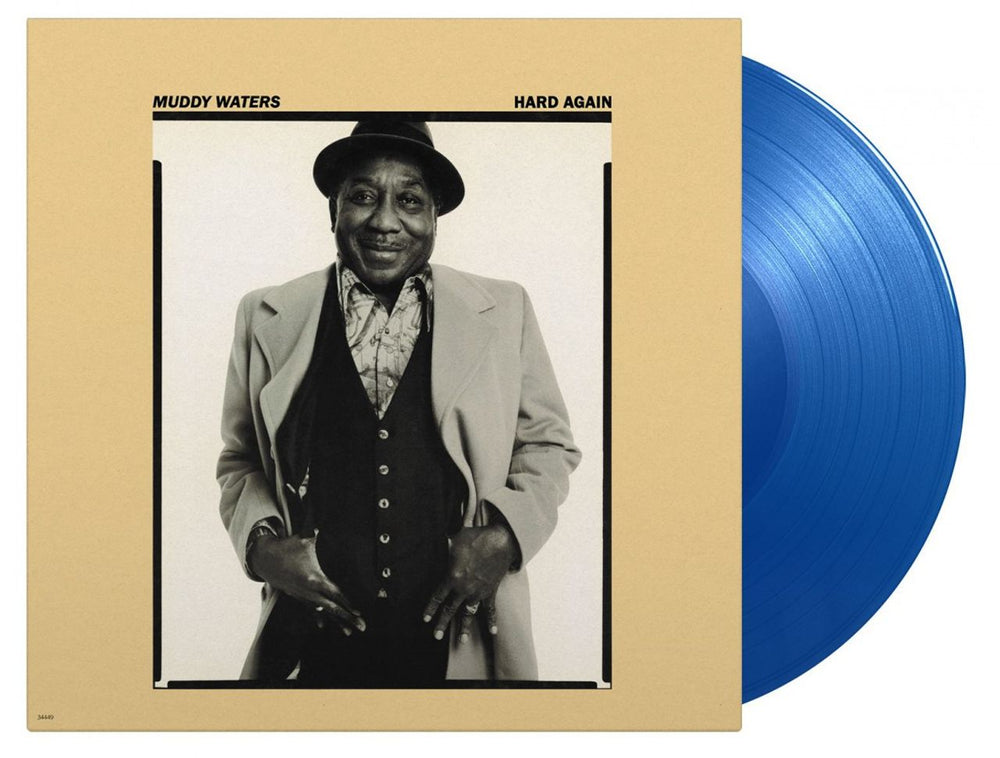 Muddy Waters Hard Again - 45th Anniversary Edition - Blue Vinyl UK vinyl LP album (LP record) MOVLP565