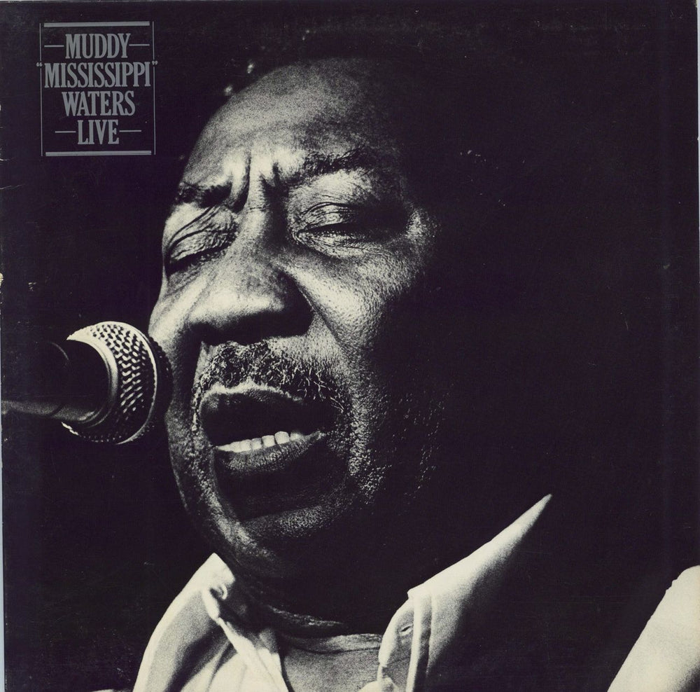 Muddy Waters Muddy 'Mississippi' Waters Live - White label + Promo Stamped US Promo vinyl LP album (LP record) JZ35712