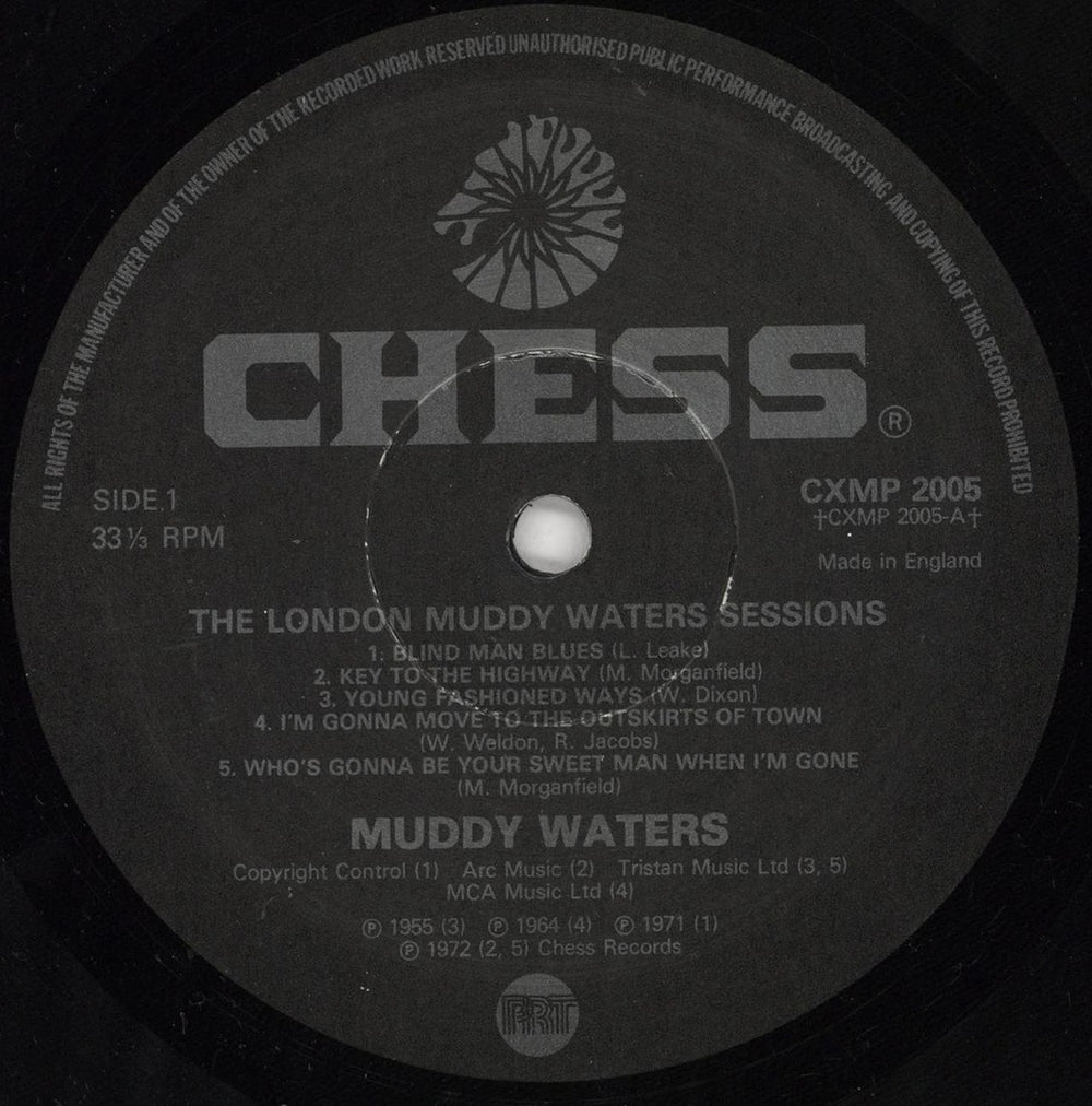 Muddy Waters The London Muddy Waters Sessions UK vinyl LP album (LP record) MDWLPTH492790