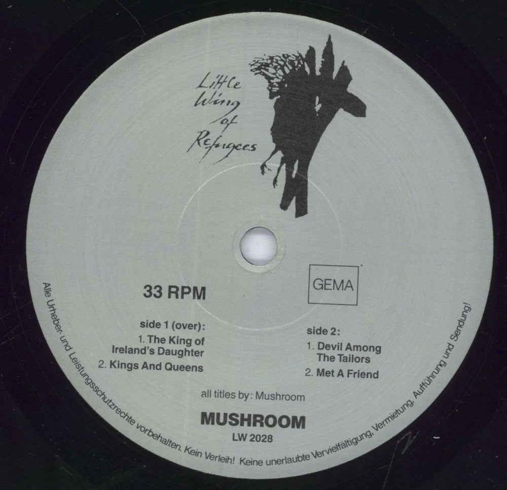 Mushroom Early One Morning German vinyl LP album (LP record)