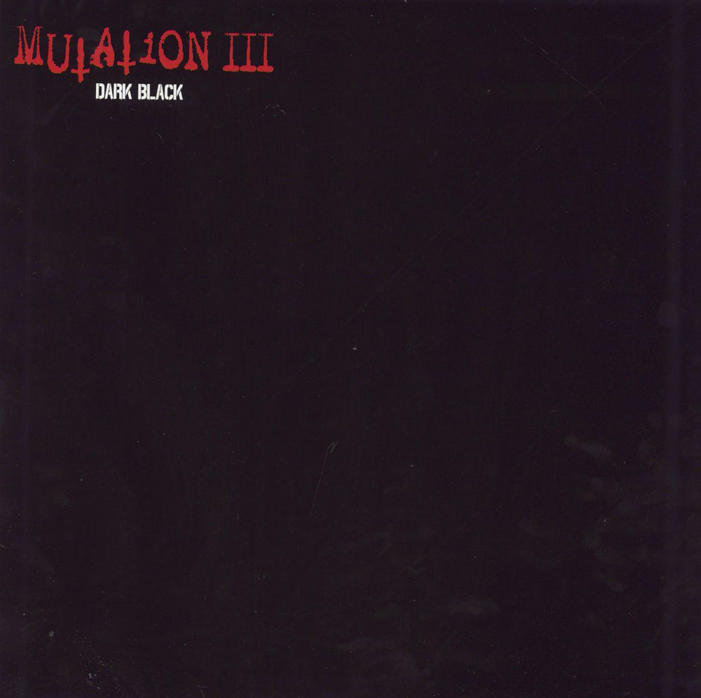 Mutation Mutation III - Dark Black UK vinyl LP album (LP record) UGV083