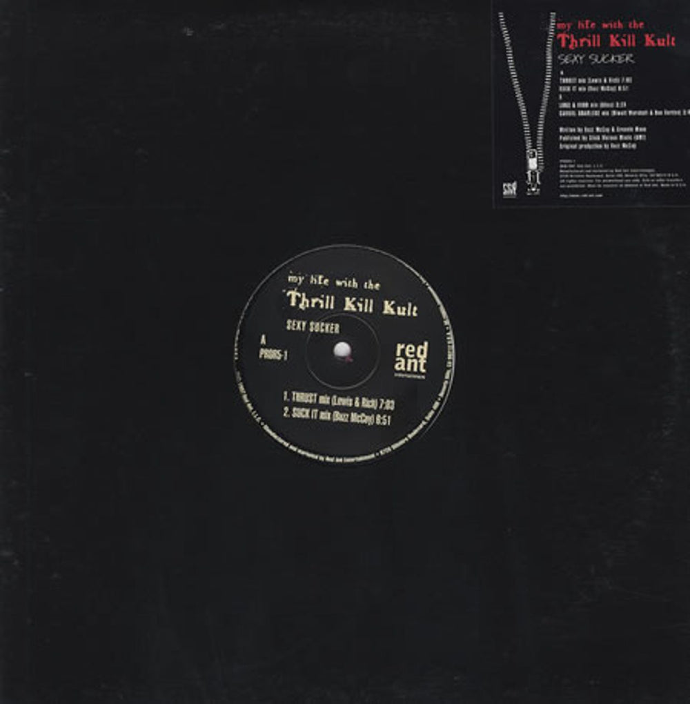 My Life With The Thrill Kill Kult Sexy Sucker - Red vinyl US Promo 12" vinyl single (12 inch record / Maxi-single) PROR5-1